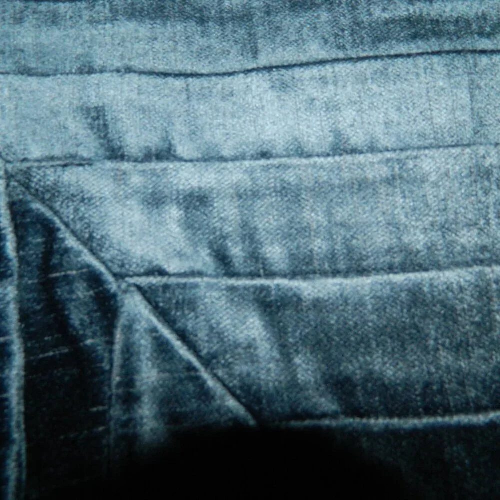Plush Velvet Teal Accent Pillow Cover - Unbranded